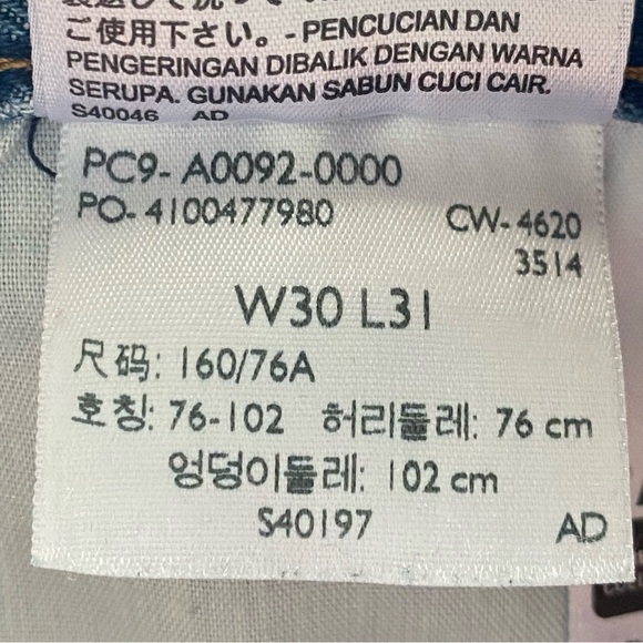 Levis High Waisted Straight Jeans Woman 30 Medium Wash Preppy Streetwear FLAW - Picture 11 of 16